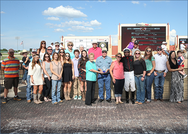 Winning Connections of Specials Jess accept Boyd Morris Memorial Trophy at Remington Park. © Dustin Orona Photography Winning Connections of Specials Jess accept Boyd Morris Memorial Trophy at Remington Park. © Dustin Orona Photography