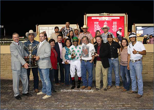 Winning Connections presented with Remington Park Championship Trophy - Dustin Orona Photography Winning Connections presented with Remington Park Championship Trophy - Dustin Orona Photography